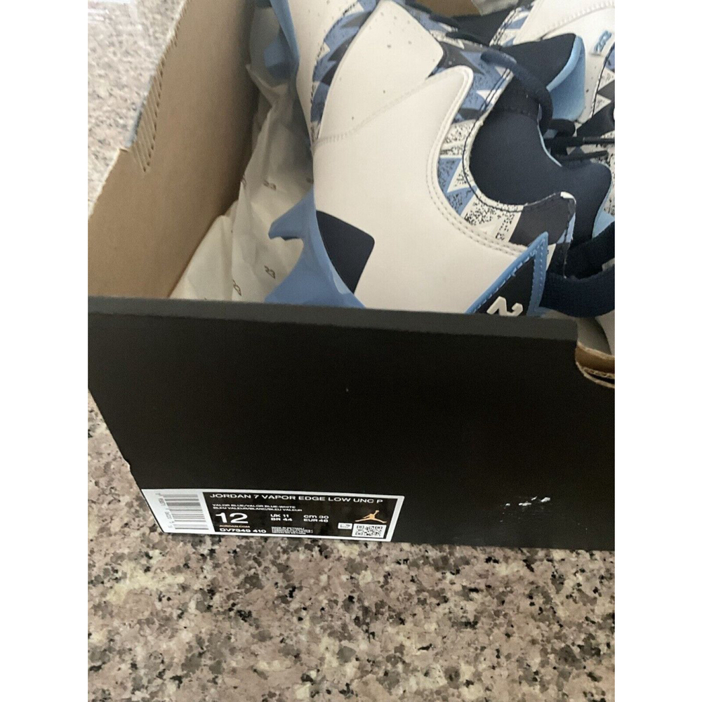 Nike Jordan 7 Low Vapor Edge UNC Player Exclusive Football Cleats Mens‎ Size 12 - Picture 14 of 16